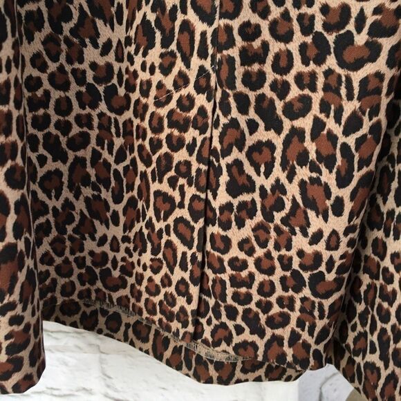 Vintage Clues Collections Mobwife Leopard Sleeveless Shift Jumper 10 - Picture 7 of 11